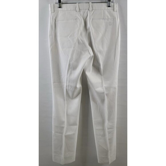 Tory Burch Sport Tech Twill Golf Pants Snow White NWT Size 6 - Picture 3 of 12